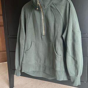 Lululemon Athletica Green long scuba Sweatshirt
